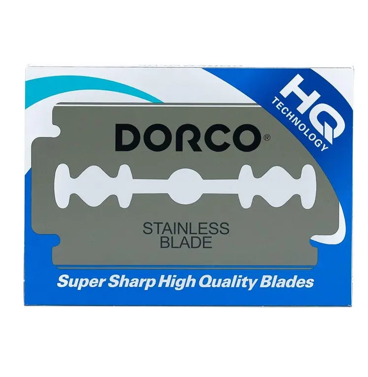 Dorco ST300 Platinum Extra Double Edge Razor Blades 100 Count, Premium Stainless Steel Shaving Blades, Super Sharp for Smooth, Precise Shave, Stocking Stuffers