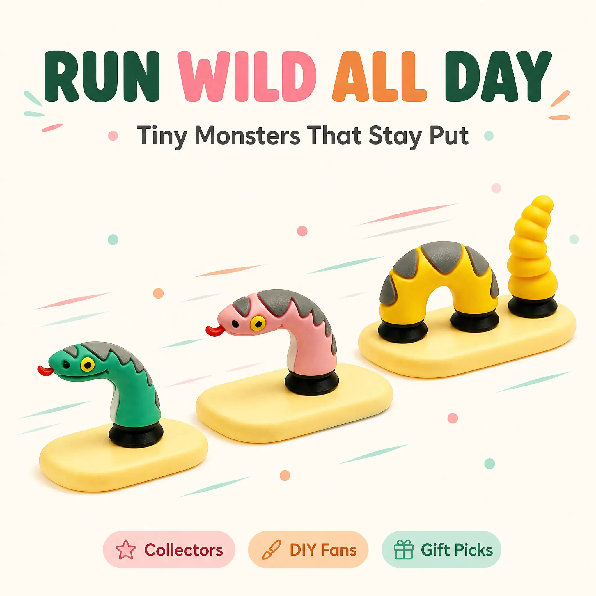 Cute 3D Animals PVC Shoe Charms for Clogs, Various Colors Decor, DIY Detachable 3-Part Shoe Accessories Set(with Head Body Tail), Perfect Fun Holiday Party Favor Gift