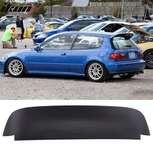 Rear Roof Spoiler Wing for Honda Civic 1992-1995 Duckbill Matte Black ABS