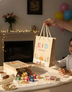 Eid Mubarak Gift Bag – Kids & Family Eid Treat Bag | Islamic Eid Favor Bag | Children’s Gift | Colorful