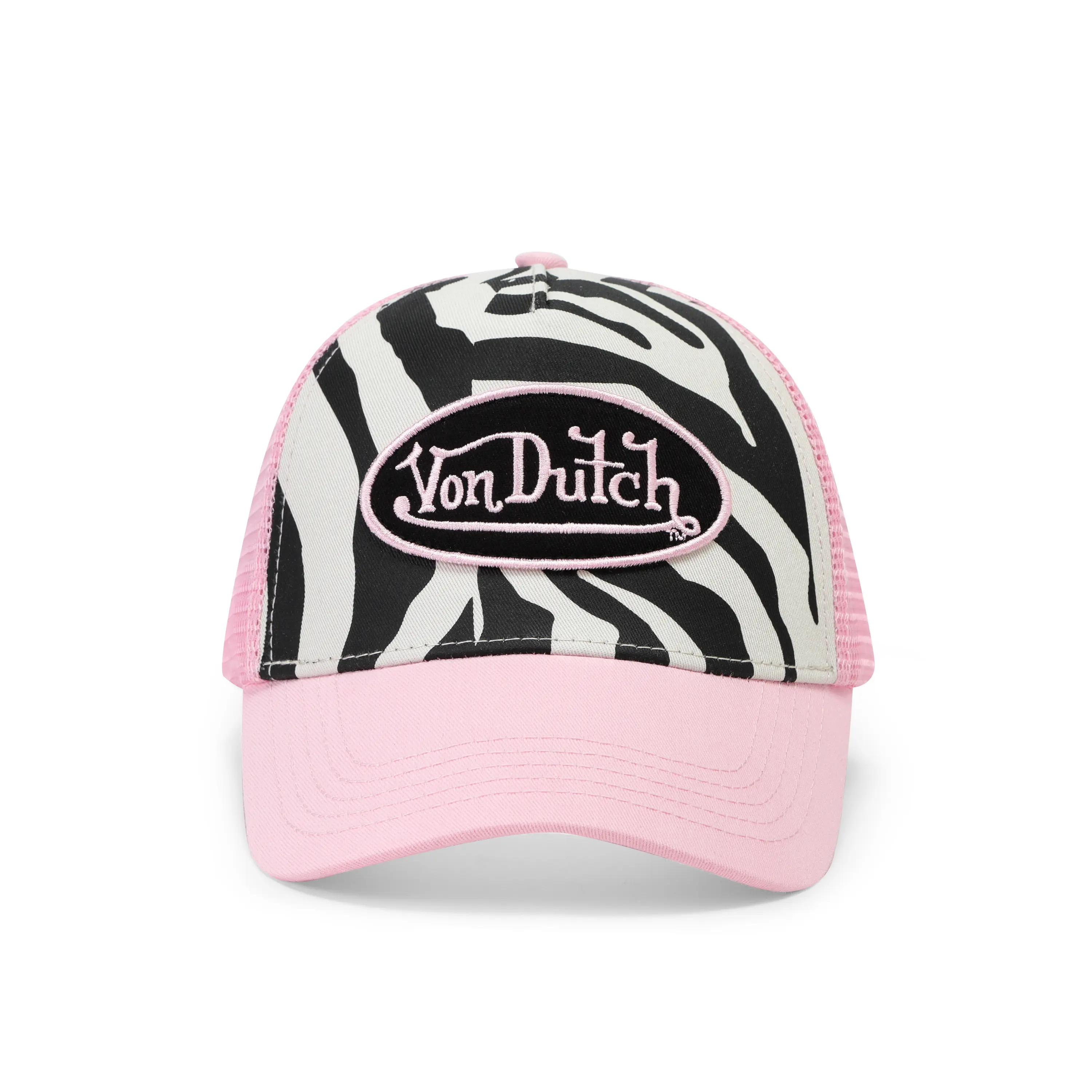 Zebra Trucker Hat - Pink