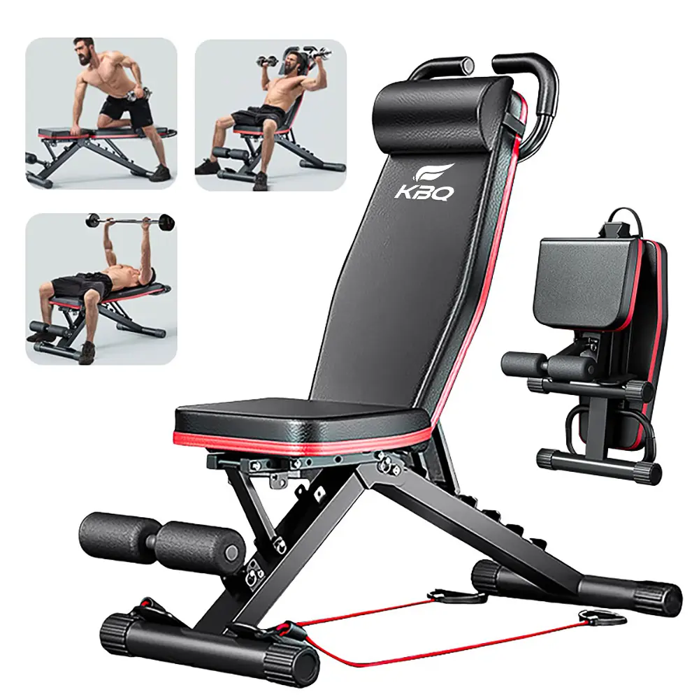 14-in-1 Adjustable Strength Training & Adjustable Workout Bench - Quick-Fold, 6-Speed Cushion, U-Shaped Handle, Non-Slip Pedals, 5cm Iron Frame, Back Extensions for Hamstrings/Lower Back, Portable Space-Saving Home Gym Equipment (TikTok Shop Black Friday)