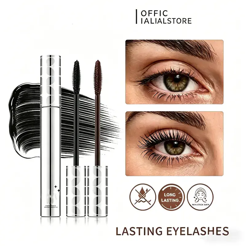 Metal Wand Tubing Mascara Long-wearing tubing formula for stunning length & With built-in brush, curled & natural-looking lashes Ideal for polished, longlasting special occasion makeup,drugstore,Perfect gift for Mom,pumping mascara,tubing mascara