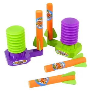 Mini Sky Rocket Launcher for Kids - Hand Clap & Foot Stomp Trigger - Parent-Child Interactive Toy - Perfect for Birthdays & Easter Gifts - Portable & Fun Outdoor Play