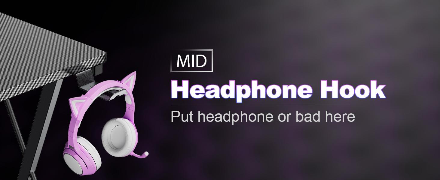 Mr IRONSTONE L Shaped Gaming Desk with Led Lights Corner Computer Desk,L shaped desk, Home Office Desks Writing Workstation with Large Monitor Stand, Easy to Assemble, Carbon Fiber Surface,51 Inch, BlackFriday, CyberMonday