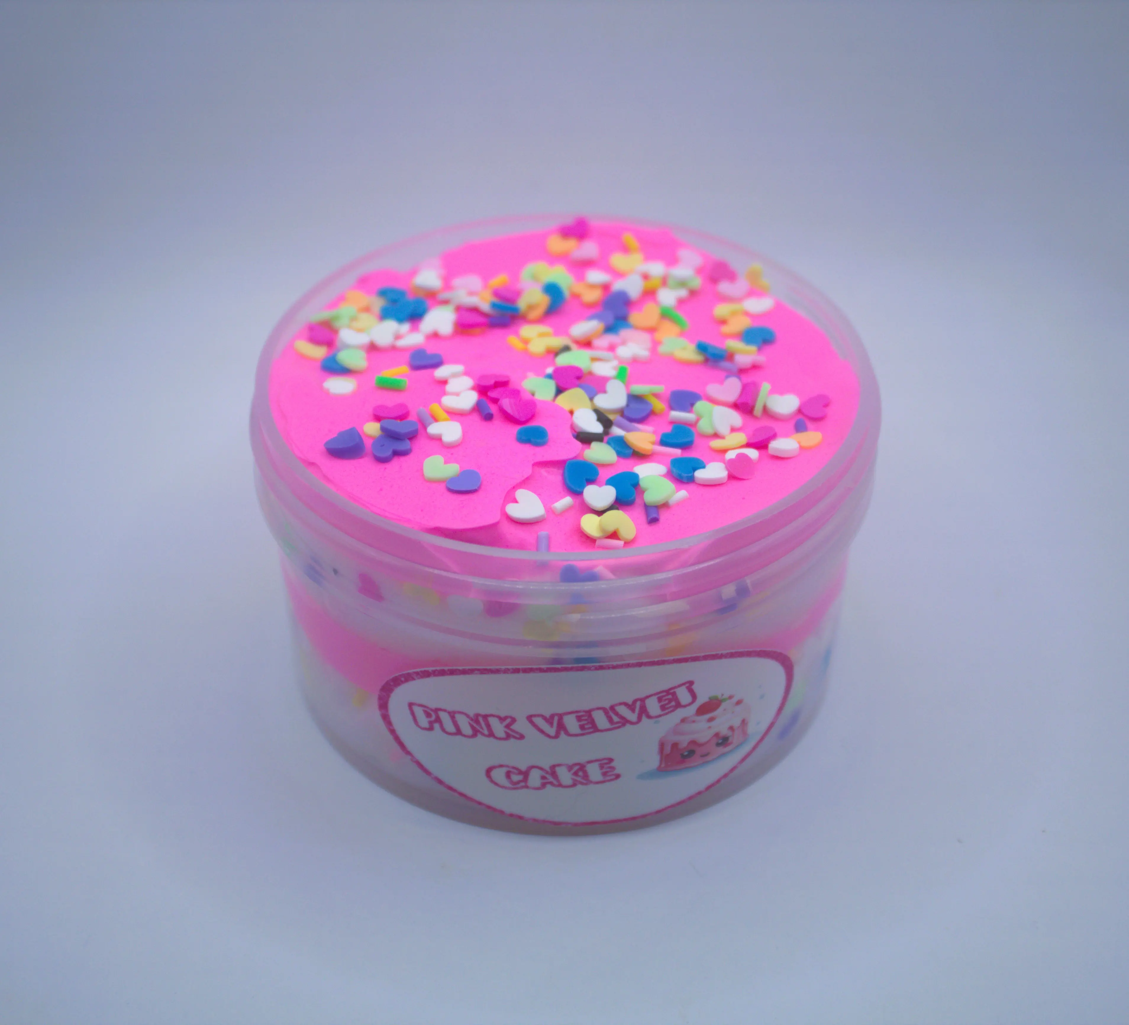 Pink Velvet Cake Slime ~ Scented Sugar Cookie Cake ~ Clay Layered Cloud Slime ~ Cloud Dough ~ Good Vibes Slime