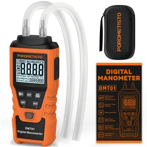 DMT01 Digital Manometer 12 Pressure Units Pressure Gauge Air Pressure Meter Differential Kit Detector Pressure Measuring Device