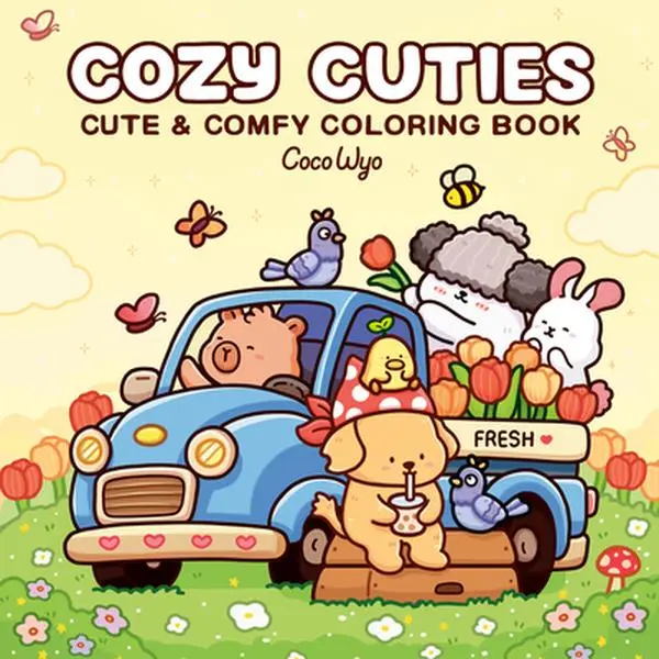 Cozy Cuties Coloring Books Set - Adult and Kid Coloring Book, Coco Wyo, Paperback