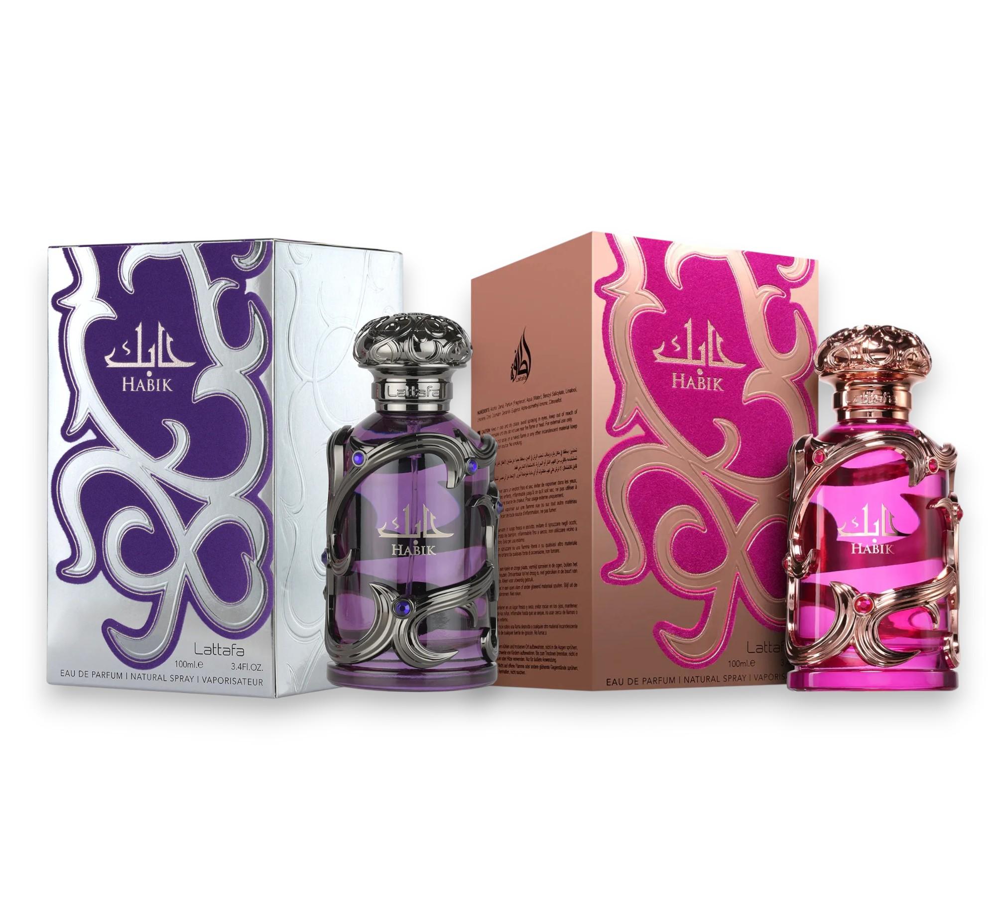 Lattafa Perfumes | Habik for Men + Habik for Women | Eau De Parfum | Unisex Fragrance | 100 ML | Spicy - Sweet & Musk Notes