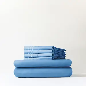 CGK 6-Piece Sheet Set – Deep Pocket, Wrinkle-Resistant, Cooling, 1 Fitted Sheet, 1 Flat Sheet, 4 Pillowcases