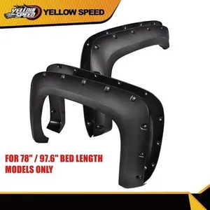 Fit For Chevy Silverado 1500 2500HD 07-13 Pocket Rivet Style Fender Flares 4PCS Car Accessories Automotive