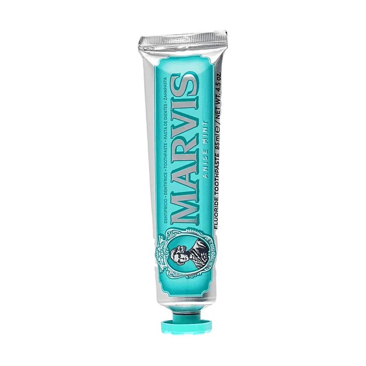 MARVIS Fennel Mint Toothpaste - 85ml Daily Gentle Foam Toothpaste for Fresh Breath, Gum Care, Stain Removal, Restore Oral Health, Radiant Smile, Shine Enhancing, Deep Teeth Clean, Xylitol Cavity Help, Spicy Fennel Mint, Tube, Cool Mint