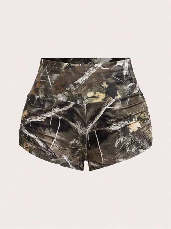 Women's Summer 2 Piece Set Chic Crop Tee & High Waist Shorts Matching Set Perfect for Vacation Daily Outdoorfun Fabric Fit Suits Clothes Top Womenswear