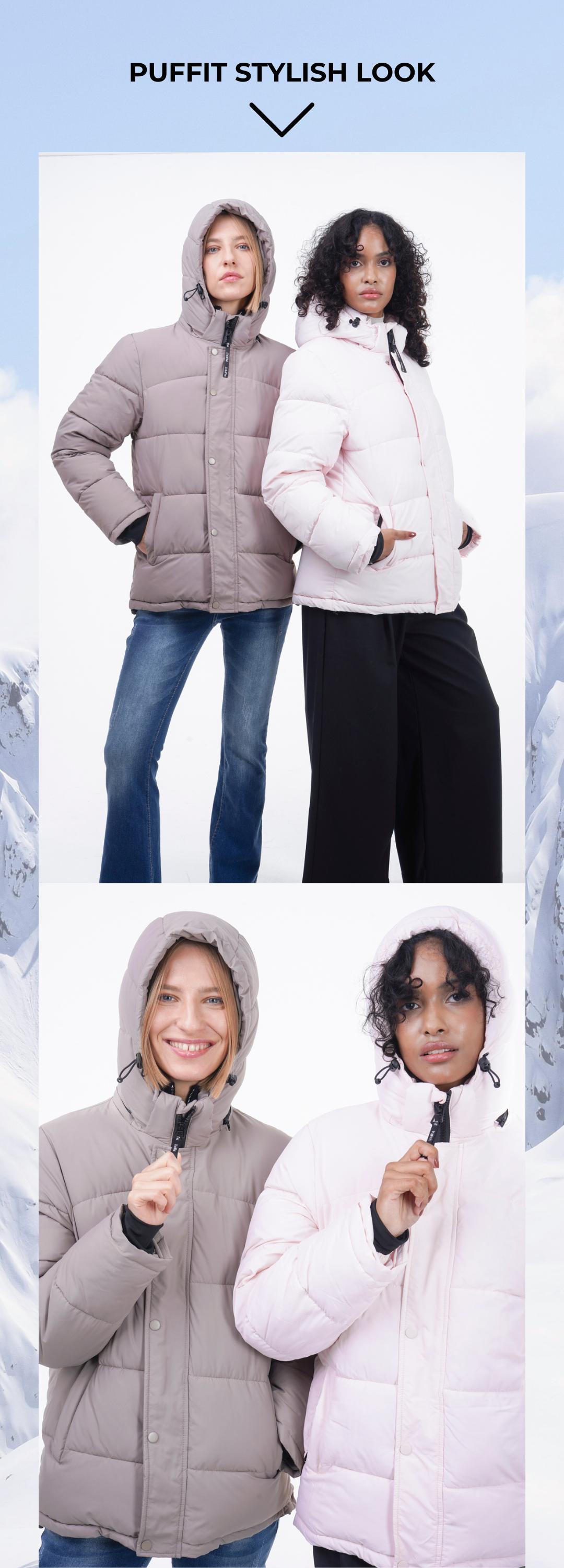 【Last Sale】PUFFIT WarmCore Premium Detachable-Hood Puffer Jacket | Classic Lightweight Winter Coat, Windproof, Water-Repellent, Adjustable Drawstring Design