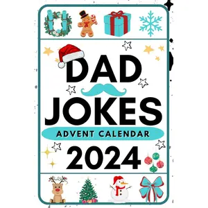 Advent Calendar: Dad Jokes | Christmas Countdown with 2 Funny Jokes, Challenges, and Christmas Facts per Day for Him Paperback – September 21, 2024