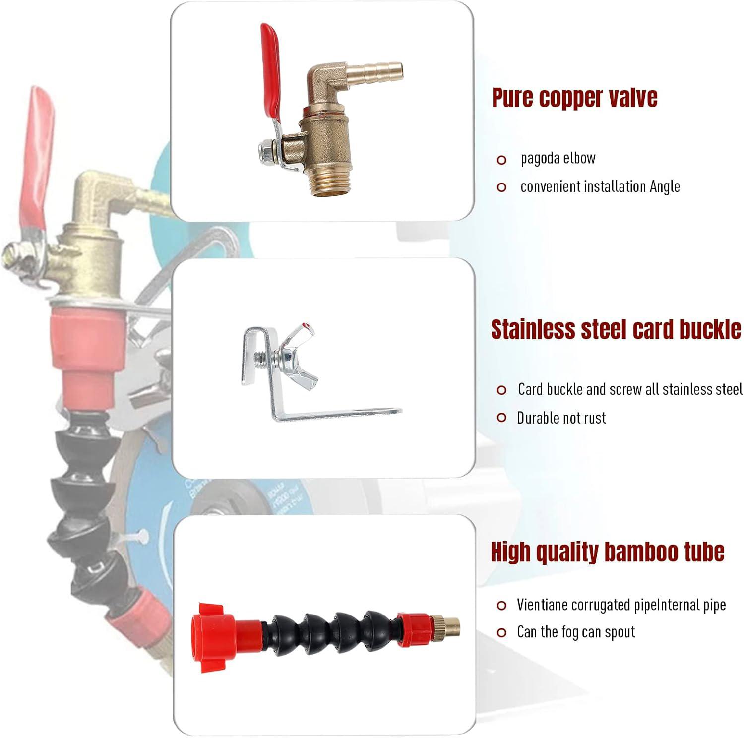 1 Pcs Dust Remover Water Sprayer for Cutting Machine, Cutting Machine Misting System Water Sprayer, Universal Dust Remover System Nozzle, Coolant Misting