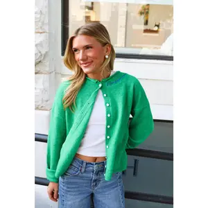 Sorority Green Cardigan