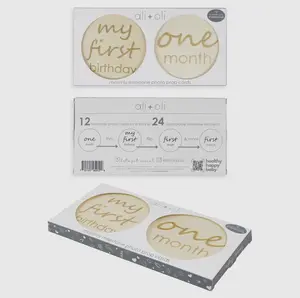 Baby Monthly Milestone Photo Prop Card