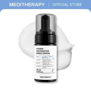 Vitamin Skin Booster Bubble Serum | XXL sized, Micro-Bubble for Radiant Skin, Gentle Vitamin C Glow, Brightening & Skin Vitalizing Care (100ml) | MEDITHERAPY Official