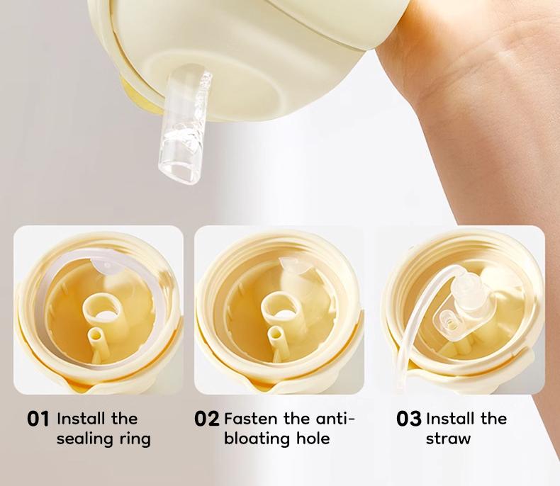 Dr.Isla 2-in-1 PPSU Anti-Colic Baby Training Cup (9oz/240ml), 360° Gravity Ball, Duckbill & Straw Lids Included, BPA-Free Leakproof No-Spill Sippy Cup for 6M-3Y, 180°C Heat-Resistant, Shatter-Resistant (Superior to PP)