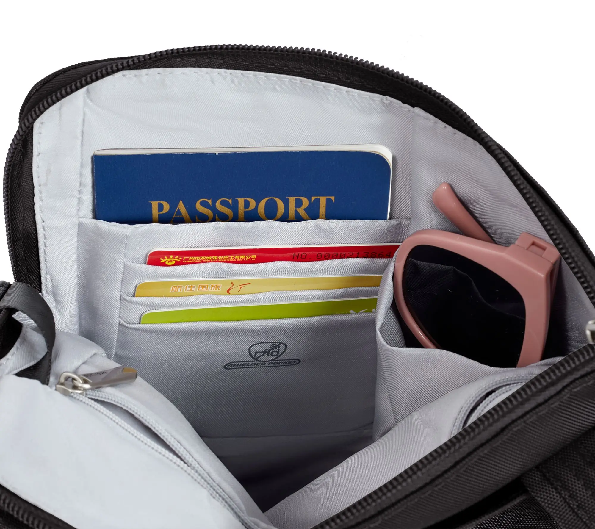 Travelon Anti-Theft Classic Slim Double Zip Crossbody Travelon Anti-Theft Classic Slim Double Zip Crossbody