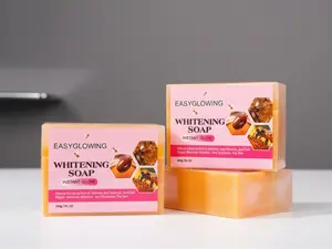 Set of 3, EASYGLOWING Natural Honey Glow Soap – Moisturizing & Skin Nourishing Bar