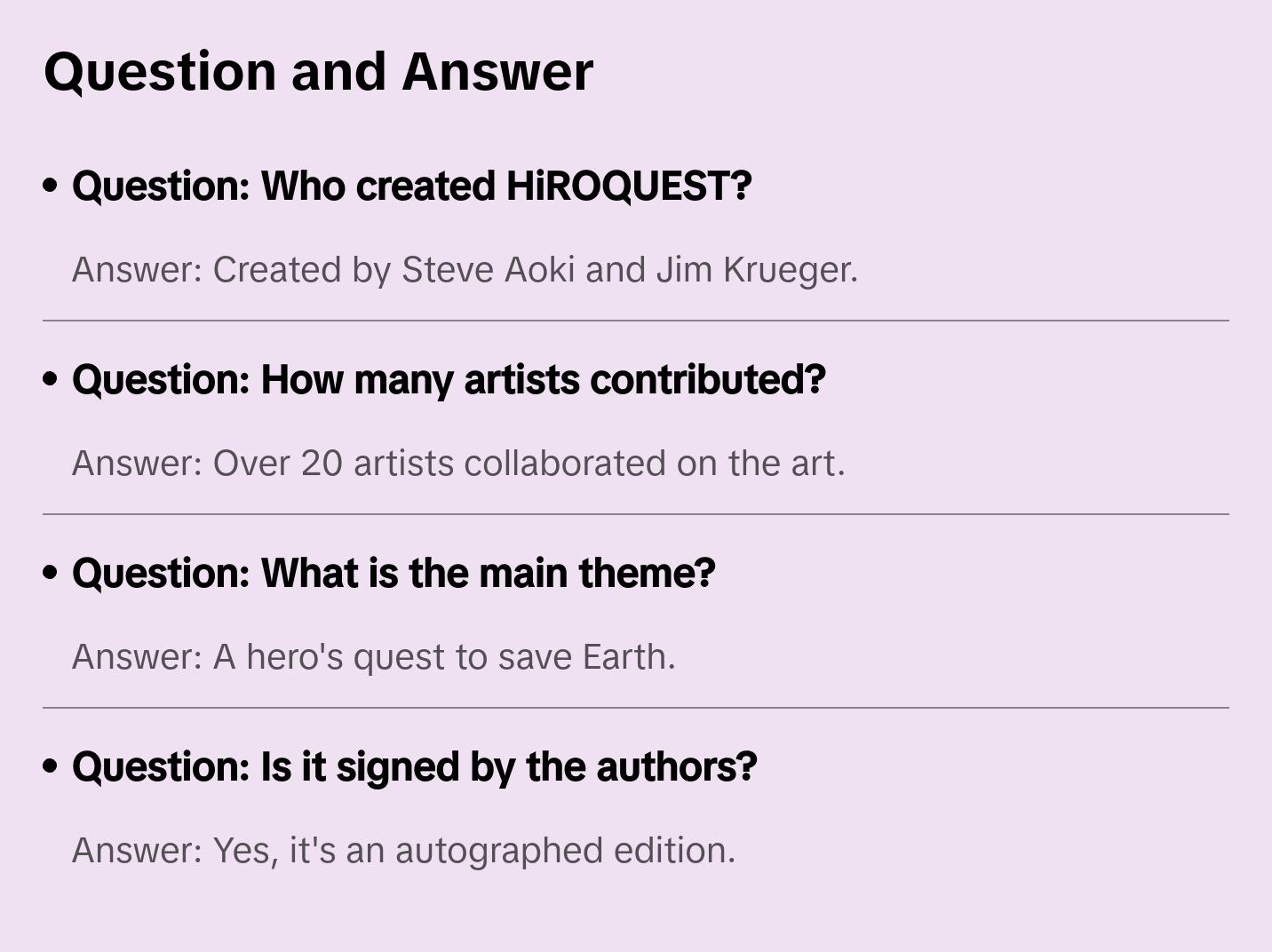 HiROQUEST: BOOK 1 - Manga Version [Autographed]