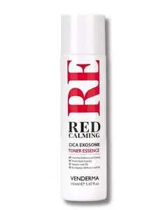 VENDERMA Red Calming Cica Exosome Toner Essence 150ml -Vegan Soothing Hydrating Facial Toner Essence