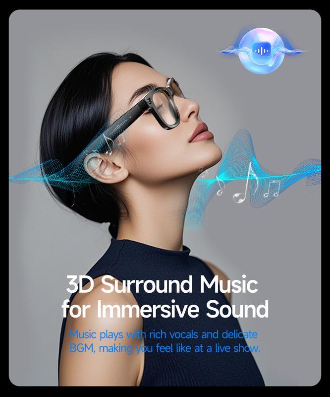 HIRO Smart AI Camera Glasses with 8MP Resolution Convenient Button Touch Adjustment for Travel Outdoor Adventures Hands-Free Photography 160+Languages Real-Time Translation Bluetooth Wireless Wearable Video Recording gift Multifunctional Audio Sunglasse HIRO Smart AI Camera Glasses with 8MP Resolution Convenient Button Touch Adjustment for Travel Outdoor Adventures Hands-Free Photography 160+Languages Real-Time Translation Bluetooth Wireless Wearable Video Recording gift Multifunctional Audio Sunglasse