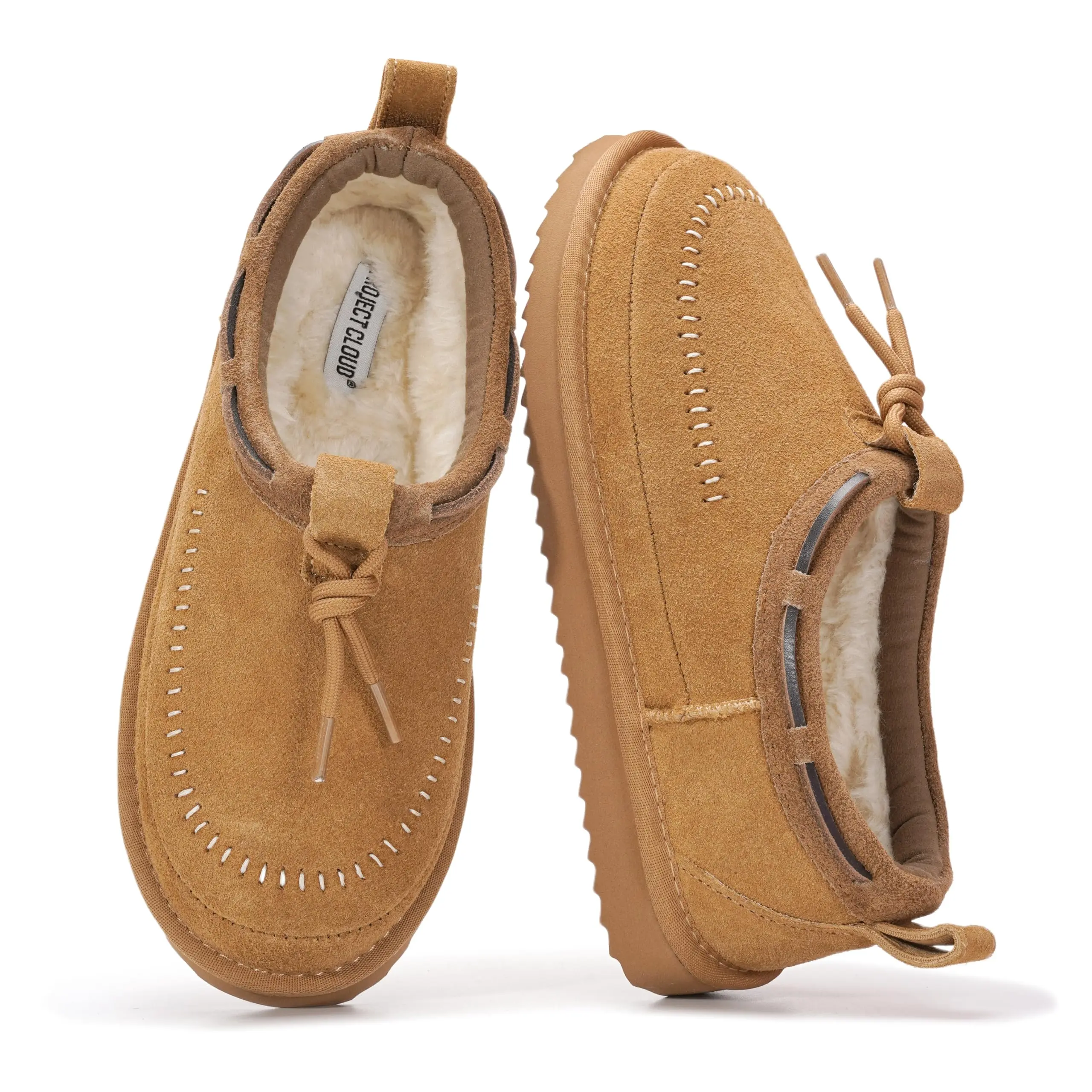 Project Cloud Women's Genuine Leather Slide Slippers | Casual Soft Footwear for Women | Memory Foam Insole | Lightweight Non-Slip – Timber