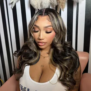 Lace Front Human Hair P1B/27 Honey Blonde Colored Highlight Blonde 13X6 13X4 Lace Front Wig 5X5 Lace Frontal Wigs Pre Plucked With Baby Hair For Women 180% Denisity