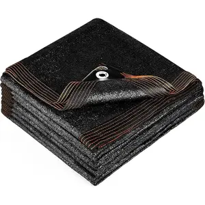 2026 New 90% Blackout Cloth(Black)-10 x 13ft UV-Resistant Durable Mesh Shade Net with Reinforced Rivets,Breathable & Cool,No Trapped Heat,Suitable for Outdoor Adventures / Camping / Garden / Patio / Greenhouse,Easter Outdoor Party Essentials