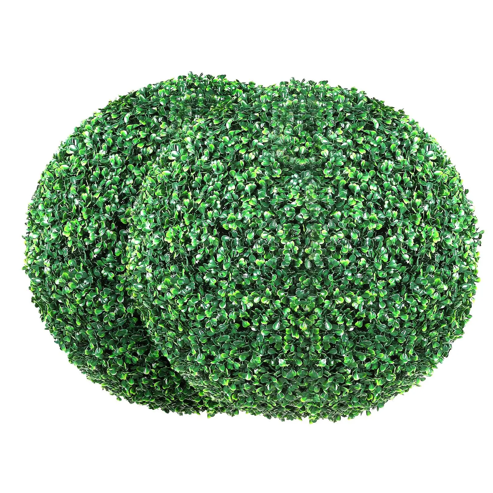 【SummerFinds】VEVOR Artificial Topiaries Boxwood Trees,  , 16” Tall (2 Pieces), Ball-Shape Faux Topiaries Plant, All-year Green Feaux Plant Decorative Balls for Backyard, Balcony,Garden, Wedding