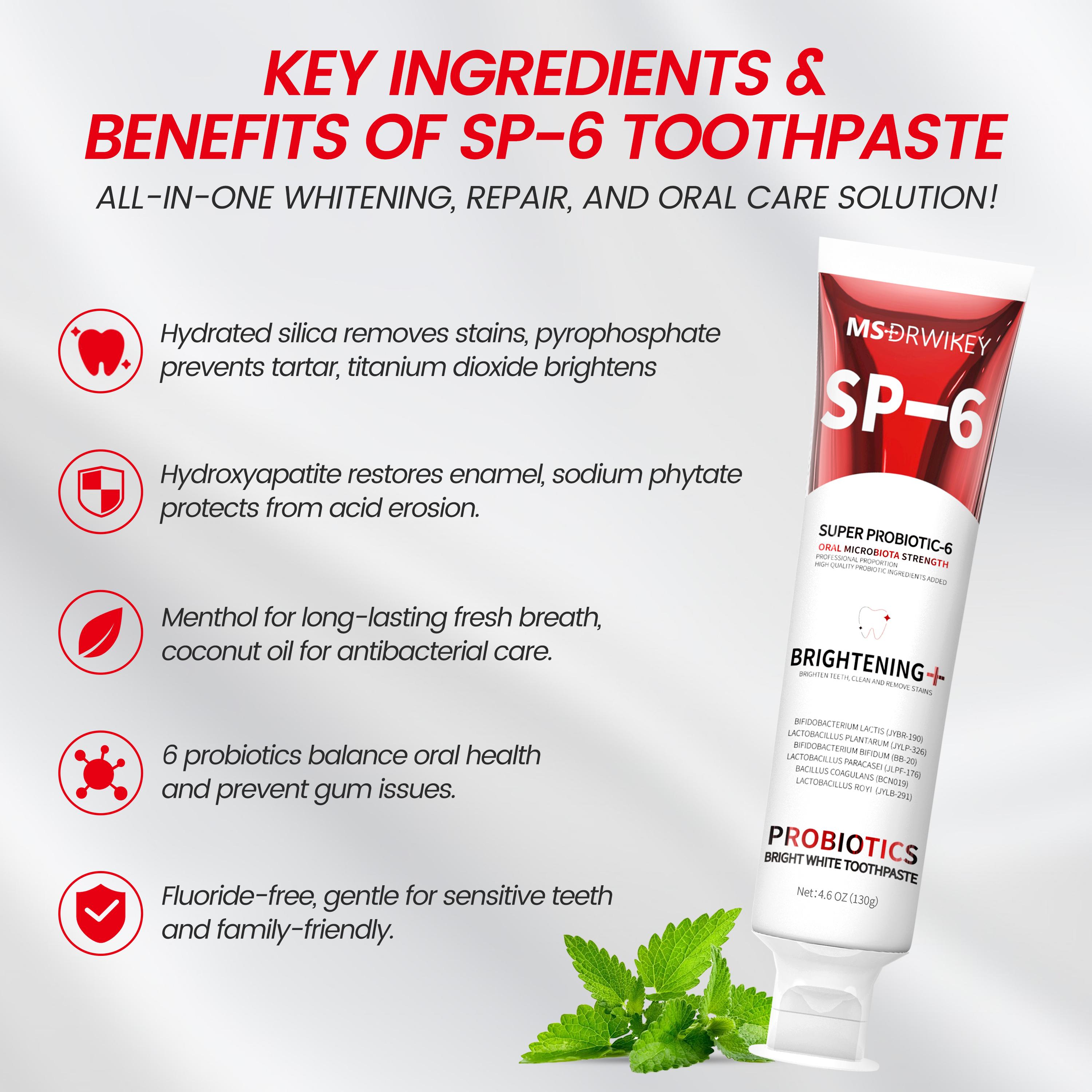 CEELIKE｜MSDRWIKEY 3-Pack Toothpaste Set | Cleans Teeth, Repairs Enamel, and Freshens Breath