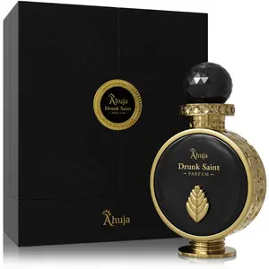AHUJA Drunk Saint Parfum – 3.4 oz Unisex Luxury Fragrance | 35% Organic Oils | Long Lasting Niche Scent | Cognac, Raspberry, Rose, Ambergris | Premium Gift...