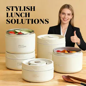 Food-Grade Insulated Lunch Box | 304 Stainless Steel Liner | Foam Insulation for Heat Retention | Leak-Proof Sealing | Portable Thermal Food Container for Adults & Kids | Ideal for Work, School, Travel