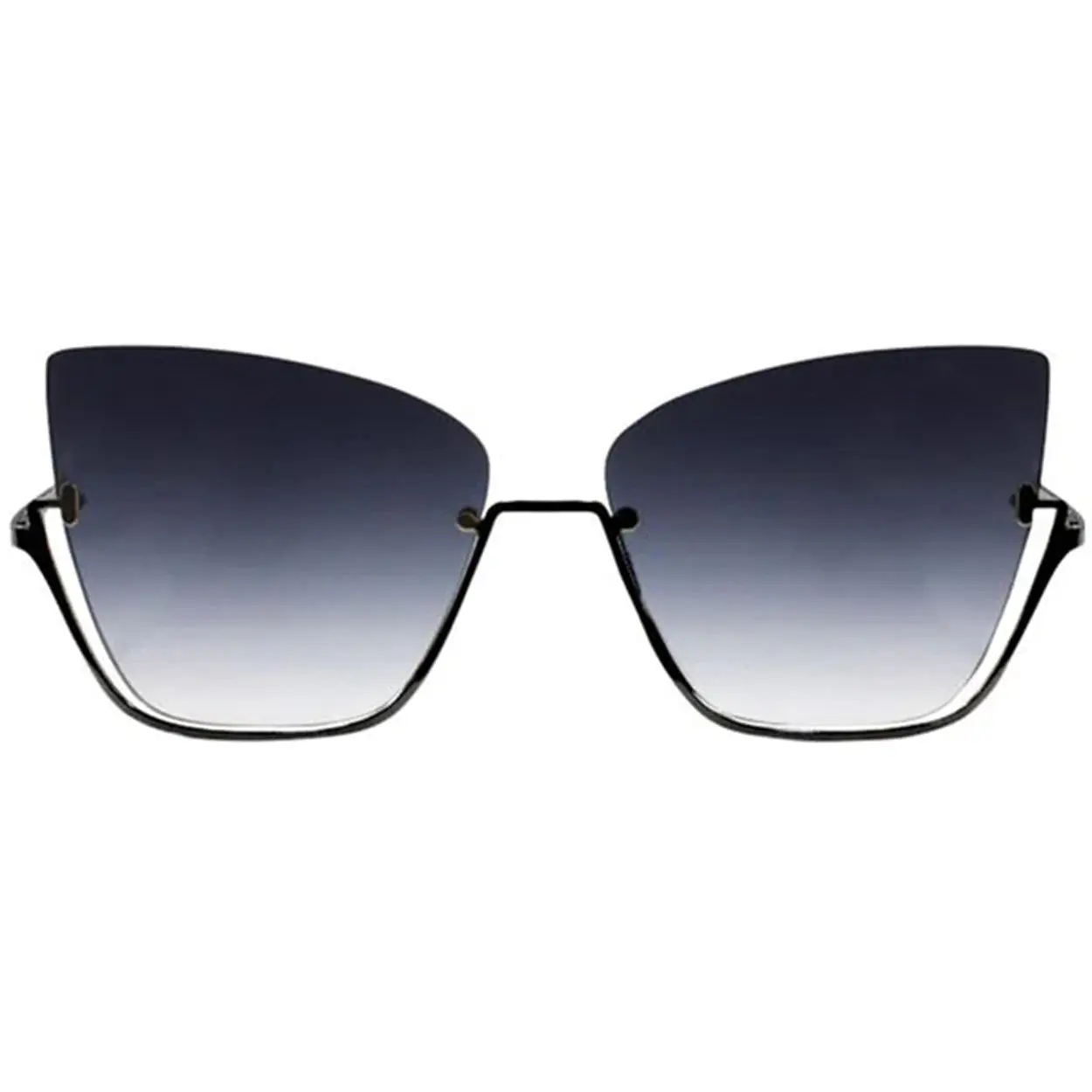 Vixen - Black - Cat Eye Sunglasses - FDA Shatter-Resistant Lenses - UV400 - For Women & Men