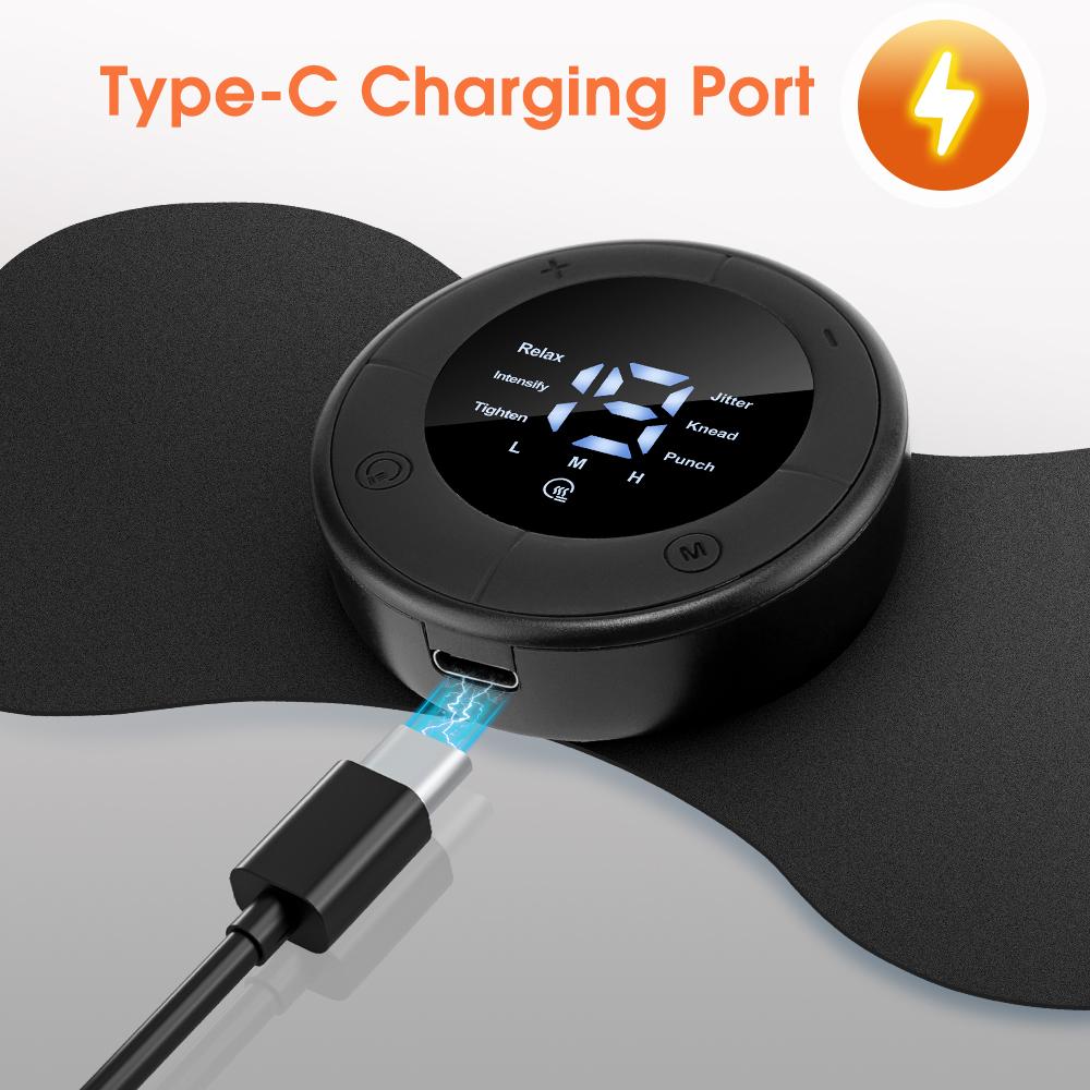 Multi-mode Pulse Massage Patch, Neck Back Pain Relief Gel Pad Wireless Pulse Massage Patch for Neck Back Muscle Relaxation