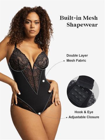 Popilush Fit Shapewear Bodysuit Deep-V Neck Lace Bodysuits Basic Womenswear Tops Or Leather Skirts Underwear Sleeveless Long Sleeve Bodysuit Buckle Breathable Smooth Popilush Fit Shapewear Bodysuit Deep-V Neck Lace Bodysuits Basic Womenswear Tops Or Leather Skirts Underwear Sleeveless Long Sleeve Bodysuit Buckle Breathable Smooth