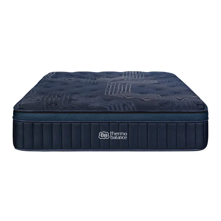 ThermoBalance Elite Foam Mattress - Firm, In-House Built, Anti-Bacterial, with ThermoPhase Foam, Copper-Infused Layers, Steel Coils, Targeted Lumbar Support, 360-Degree Continuous Airflow for Cooling & Breathability