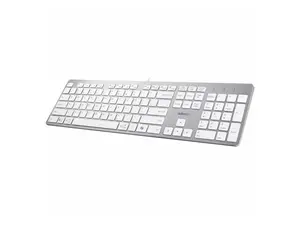 Adesso AKB-730UW Scissor Switch Keyboard with Copilot AI Hotkey AKB-730UW, White