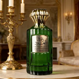 This emerald green perfume is pure luxury