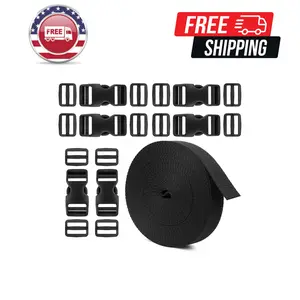 Buckle Straps 1 Inch, Webbing Straps Polypropylene 11 Yards