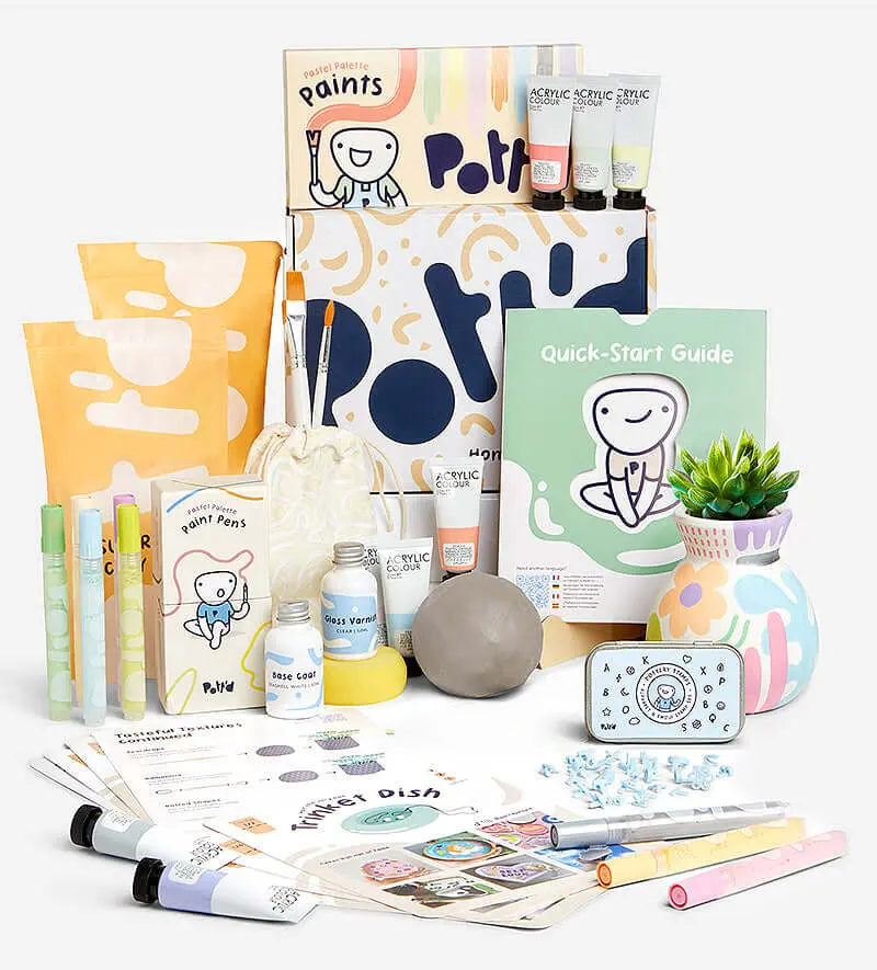 Pott'd Deluxe Home Pottery Kit