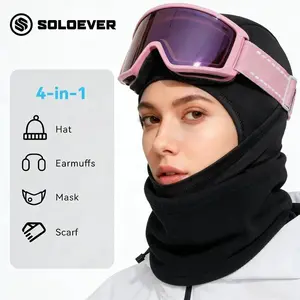 SOLOEVER Balaclava Ski Mask Cold Weather Windproof Thermal Winter Mask Neck Warmer Hood, Full Face Mask for Outdoor Sports, Skiing, Cycling, Fishing windproof winter hat