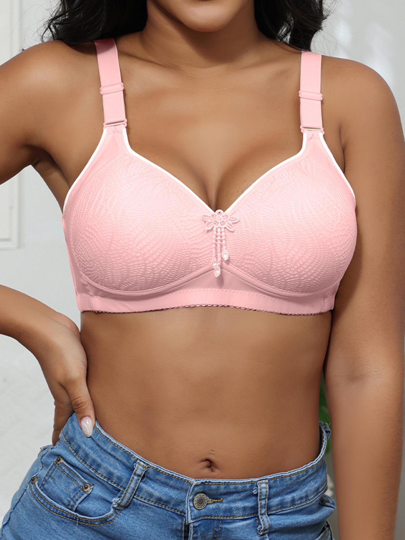 1/3/6PCS Women's Breathable Push Up Bra, Adjustable Strap Soft Comfortand Fit Adjustable Hook & Eye Lingerie Top for Daily Wear, Lingerie for All Seasons, Soft Fabric Bra