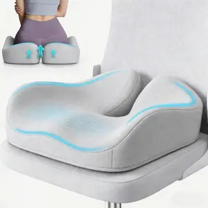 Seat Cushion for Office Chair & Car | Memory Foam Sciatica & Tailbone Pain Relief | Non-Slip Ergonomic Support Pillow | Thick Comfortable Cushion, Gift Idea
