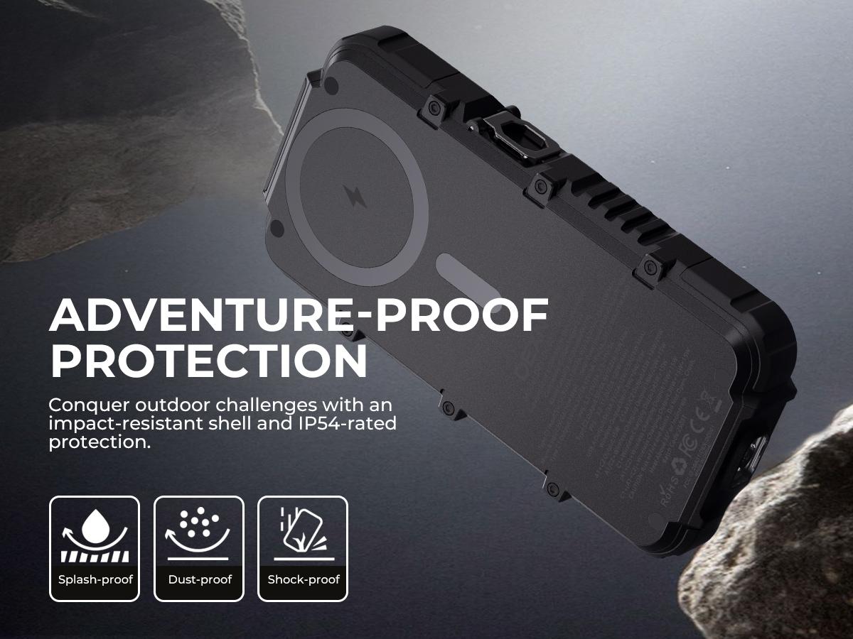 Dexnor 27,000mAh Solar Power Bank Portable Charger, Fast Charging External Battery Pack with LED Flashlight, 3 Ports & Wireless Charging for Phone, Tablets, Laptops for Camping, Travel & Emergency Dexnor 27,000mAh Solar Power Bank Portable Charger, Fast Charging External Battery Pack with LED Flashlight, 3 Ports & Wireless Charging for Phone, Tablets, Laptops for Camping, Travel & Emergency