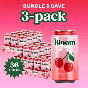 3 Packs Bloom Pop Prebiotic Soda
