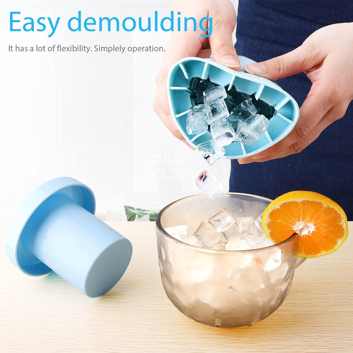 Light Blue Silicone Cylinder Ice Tray – Stackable Mini Ice Mold for Perfectly Chilled Drinks, Easy-Release Design for Refreshing Beverages, Reusable Ice Cubes for Drinks Containers Utensils,christmas gifts Light Blue Silicone Cylinder Ice Tray – Stackable Mini Ice Mold for Perfectly Chilled Drinks, Easy-Release Design for Refreshing Beverages, Reusable Ice Cubes for Drinks Containers Utensils,christmas gifts